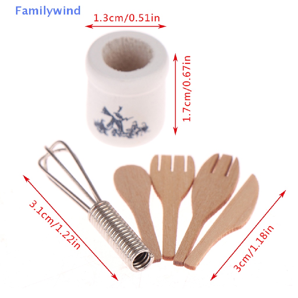 Bộ Muỗng Nĩa Kim Loại Dùng Trang Trí Nhà Búp Bê