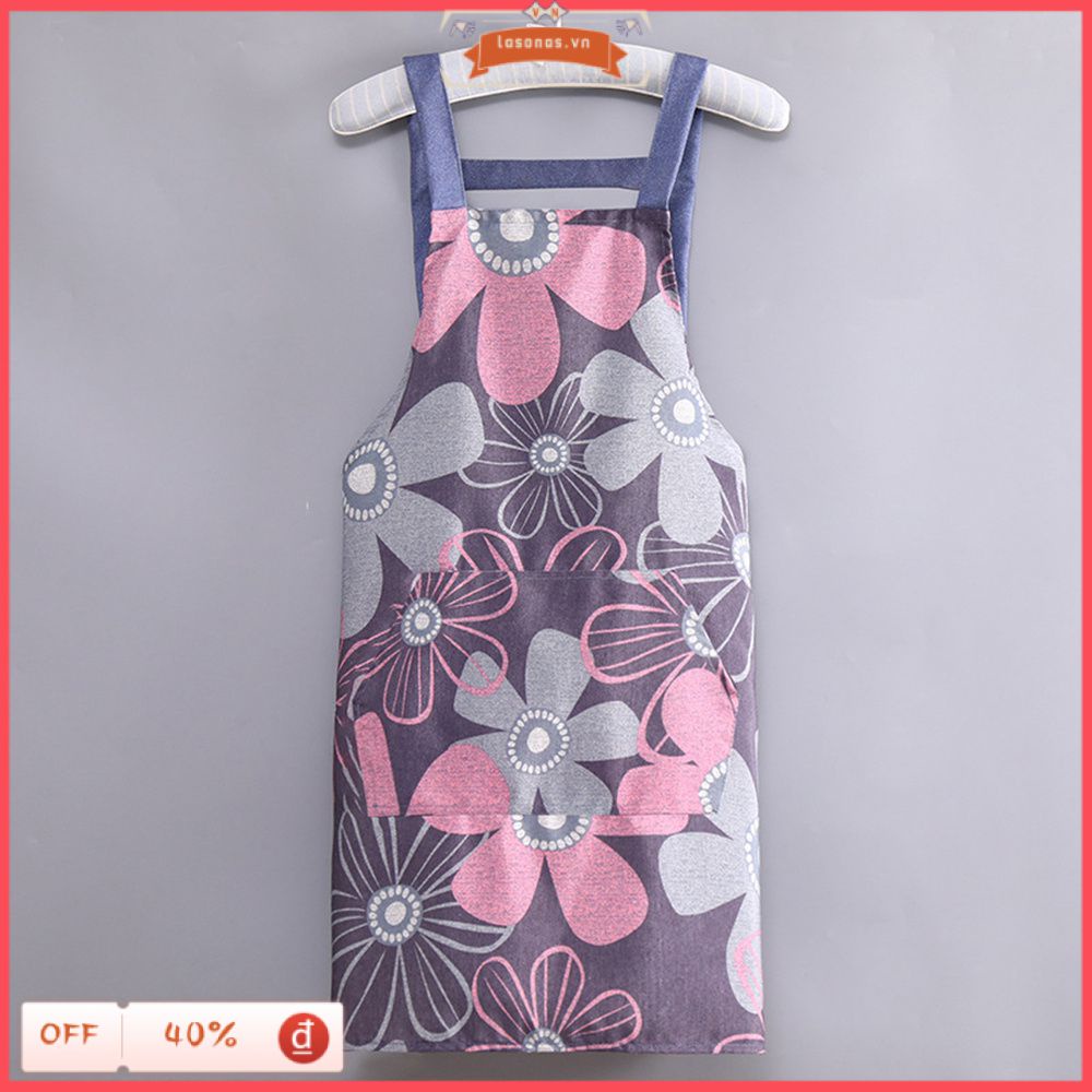 Tạp Dề Nấu Ăn Bằng Cotton Canvas Chống Nước Thoáng Khí Thời Trang Dành Cho Nam Nữ