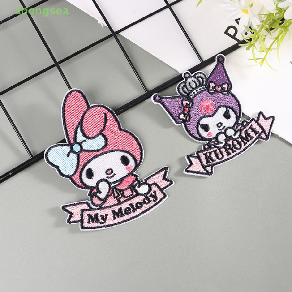 1 Miếng Vá Trang Trí Quần Áo Hình Sanrio Kuromi Cinnamoroll