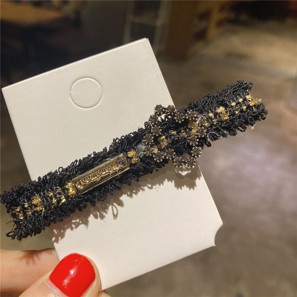 Xiao Xiangfeng Kẹp Tóc Kẹp Bên Nhỏ Đính Kim Cương Lấp Lánh Khí Chất Phong Cách Hàn Quốc