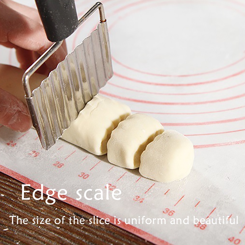 Thảm Nhào Bột Làm Bánh Pizza Bằng Silicone Chống Dính Có Thang Đo Tiện Lợi