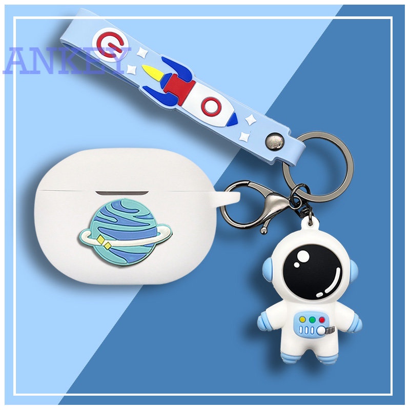 SoundPEATS Mini Pro Case Cute Cartoon Cover with KeyChain Bluetooth Earphone Accessories TWS Headphone Portable