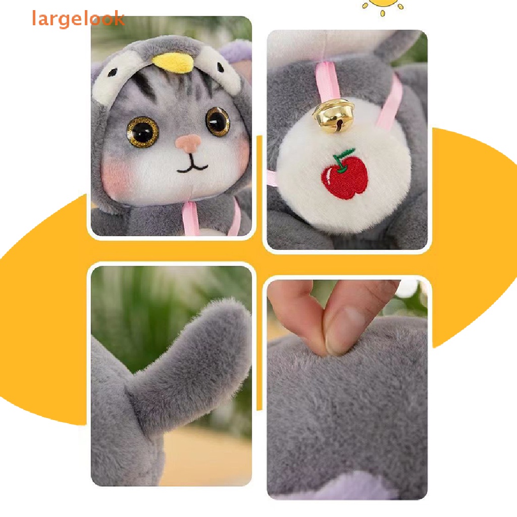 Búp Bê Nhồi Bông Hình Mèo Dễ Thương 25cm