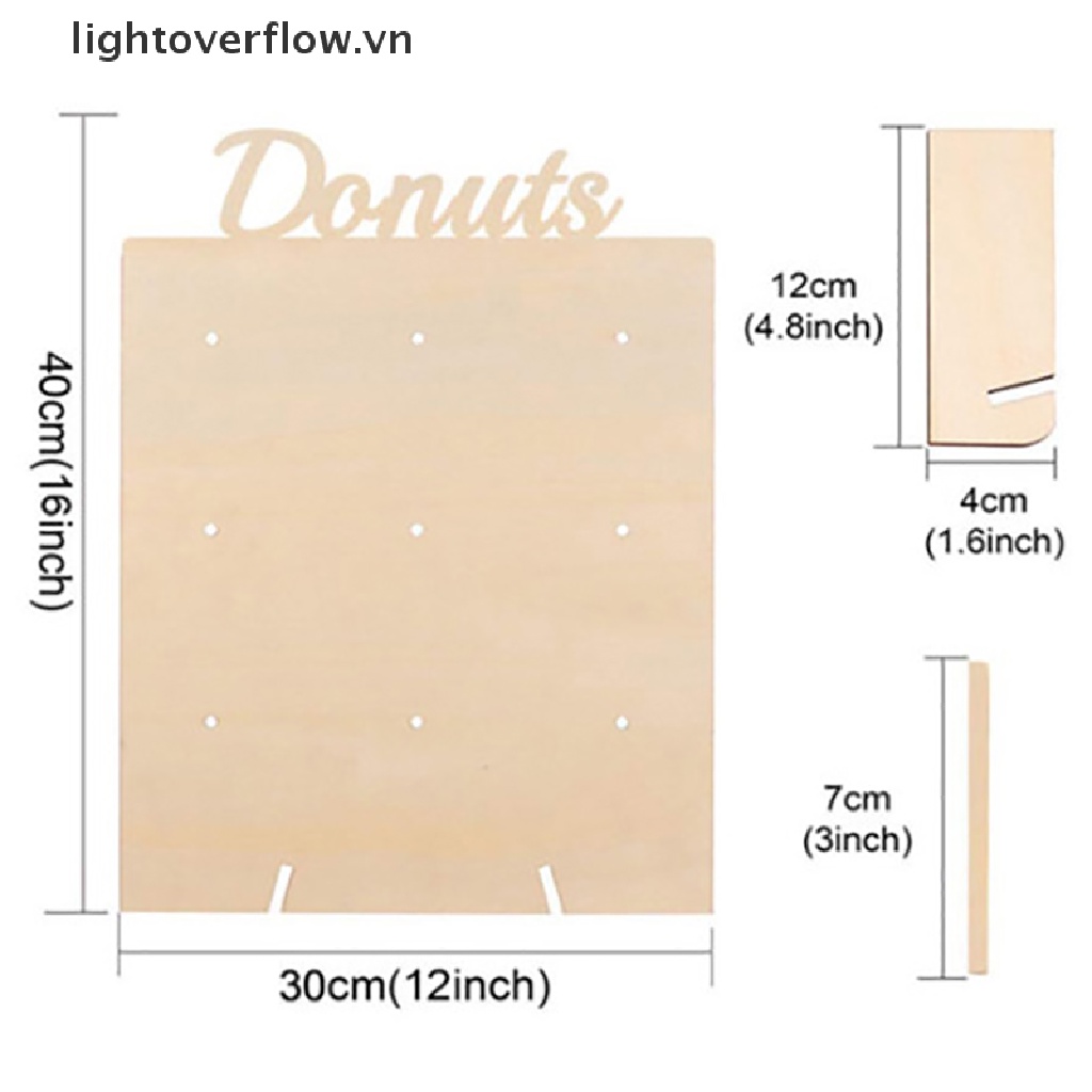 Giá Đỡ Trưng Bày Bánh Donut / Kẹo / Bánh Donut Độc Đáo Trang Trí Tiệc Tùng