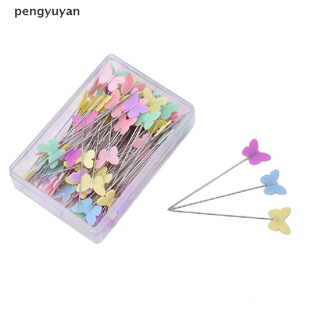 Bộ 100 Ghim Kim Khâu DIY Kèm Hộp Đựng Tiện Lợi