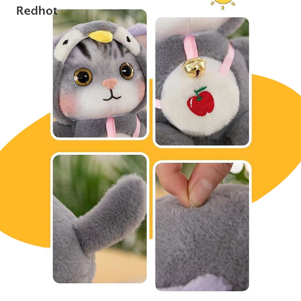 Búp Bê Nhồi Bông Hình Chú Mèo Dễ Thương 25cm