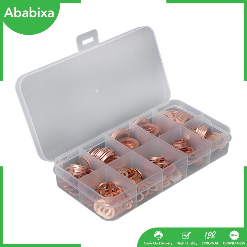 Set 200 Vòng Đệm Bằng Đồng Nhiều Kích Cỡ