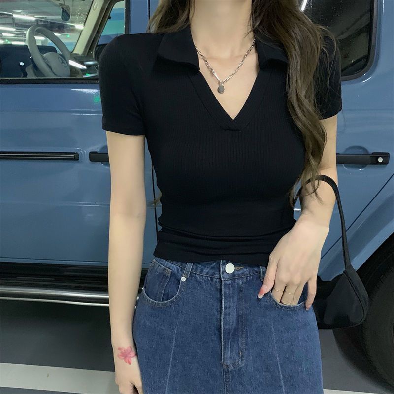 Áo polo Thời Trang Mùa Hè Hàn Quốc Dành Cho Nữ