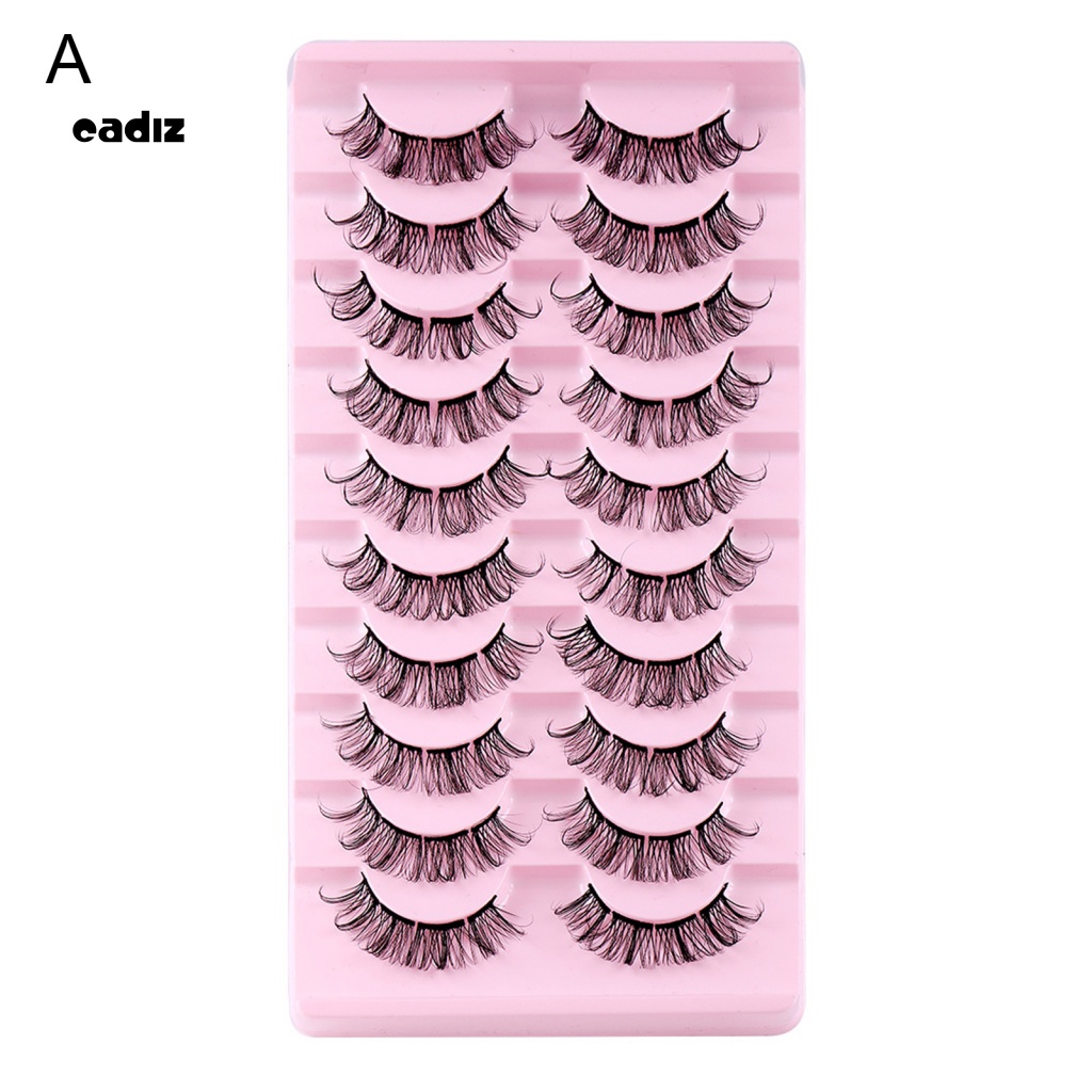 Hộp 10 Cặp Lông Mi Giả Tiện Lợi Dành Cho Nữ