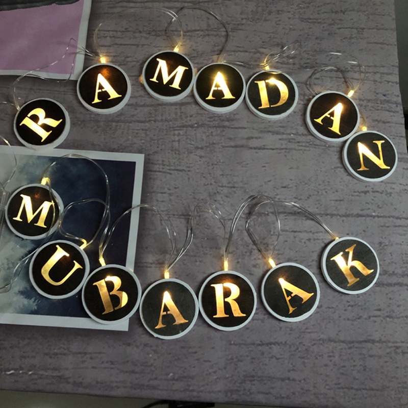 Dây Đèn Led Ramadan Hoạt Động Bằng Pin Dùng Trang Trí Sân Vườn / Nhà Cửa