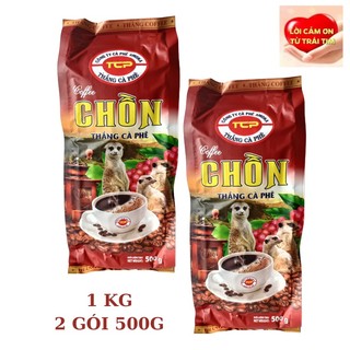 - 1kg cà phê chồn rang xay pha phin truyền thống.