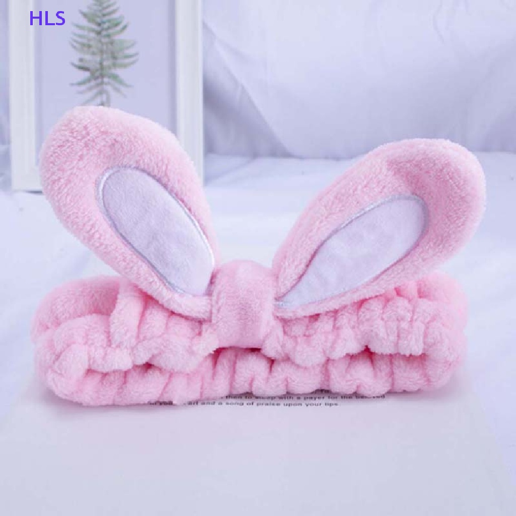 Băng Đô Tai Thỏ Dễ Thương Dùng Rửa Mặt Khi Tắm / Trang Điểm