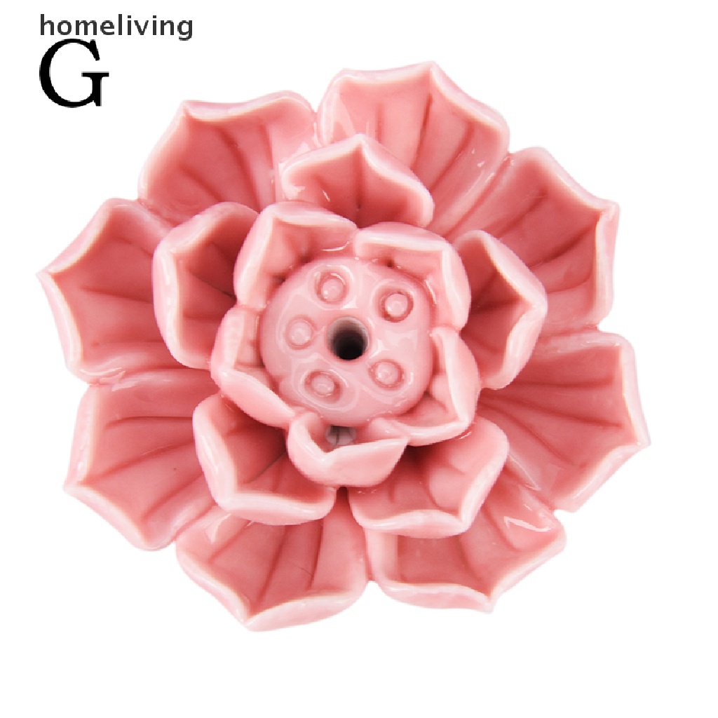 Đế Đốt Trầm Hương Bằng Sứ 1 / 3 Lỗ Hình Hoa Sen Độc Đáo Xinh Xắn