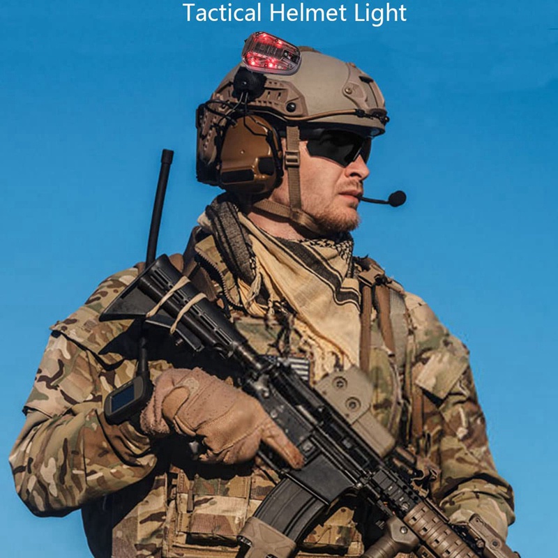 Đèn LED Tín Hiệu Sinh Tồn Gắn Mũ Bảo Hiểm