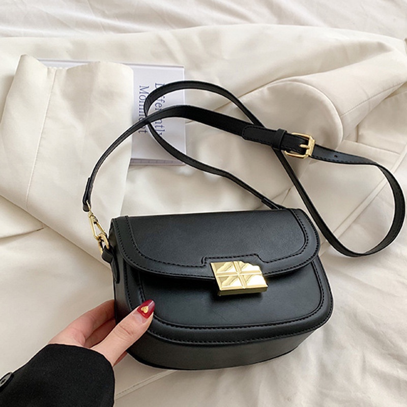 Túi Đeo Vai Màu Trơn Phong Cách Hàn Quốc Thời Trang Cao Cấp Cho Nữ