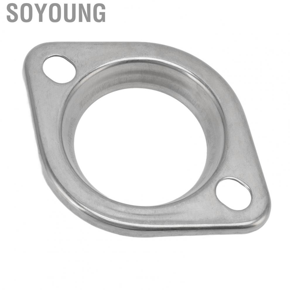 Soyoung Flange Gasket Connection Adapter  Exquisite Appearance Professional Stainless Steel Fitting High Temperature Resistant for Car