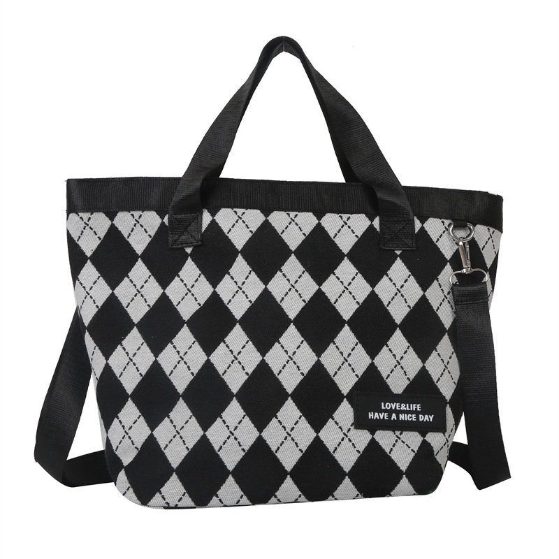 Túi Xách Đeo Vai Vải Bạt Ngăn Chứa Rộng Thời Trang Nữ