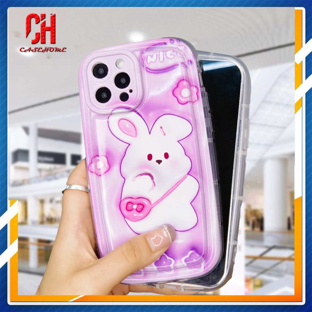 Ốp Điện Thoại Hình Thỏ Có Đệm Khí Chống Sốc Cho For IPhone 11 12 13 14 PRO MAX 6 7 6S 8 14 Plus X XR XS MAX 11 12 13 Se 2020 6SPlus 7Plus 6Plus 8Plus 14Plus XSMAX