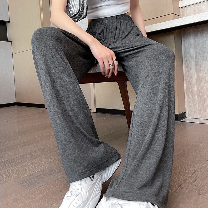 Quần ống rộng SUXI lưng cao chống nắng thời trang mùa hè cho nữ