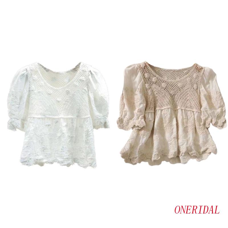 Áo Sơ Mi Tay Phồng Màu Trơn Thời Trang Dành Cho Nữ