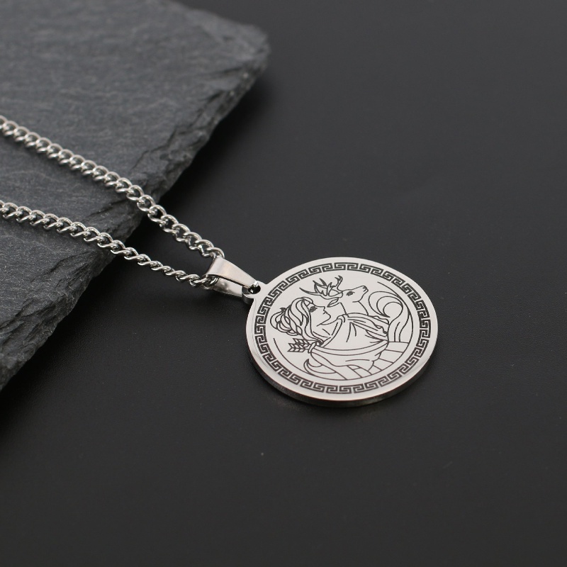 Z Vòng cổ Bằng Thép Titan Không Gỉ Phong Cách Rock Cá Tính Cho Nam Và Nữ