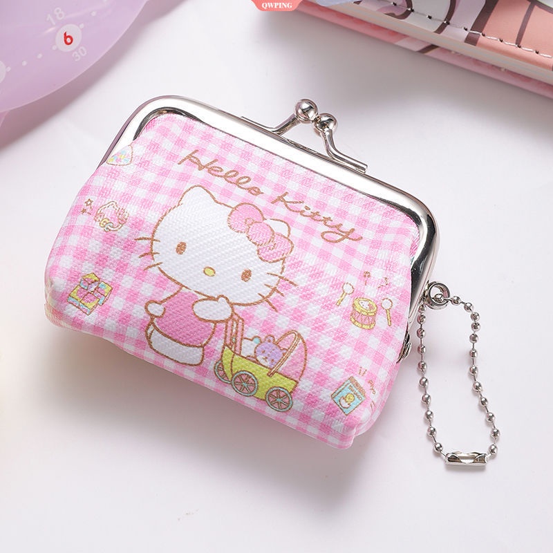 Ví Đựng Tiền Xu Mini Hình Hello Kitty Dễ Thương