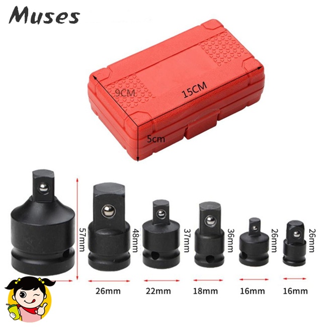 Set 6 Đầu Nối Chuyển Đổi Ổ Cắm Khí Nén 1 / 2 &quot;Sang 3 / 4&quot; Chuyên Dụng Sửa Chữa Ô Tô