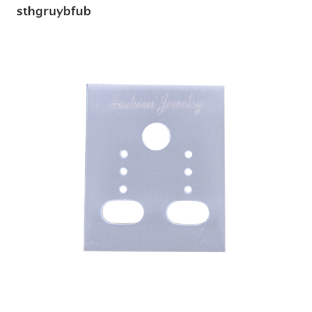 Set 100 Tấm Thẻ Treo Trưng Bày Bông Tai Bằng Nhựa Trong Suốt Chuyên Nghiệp