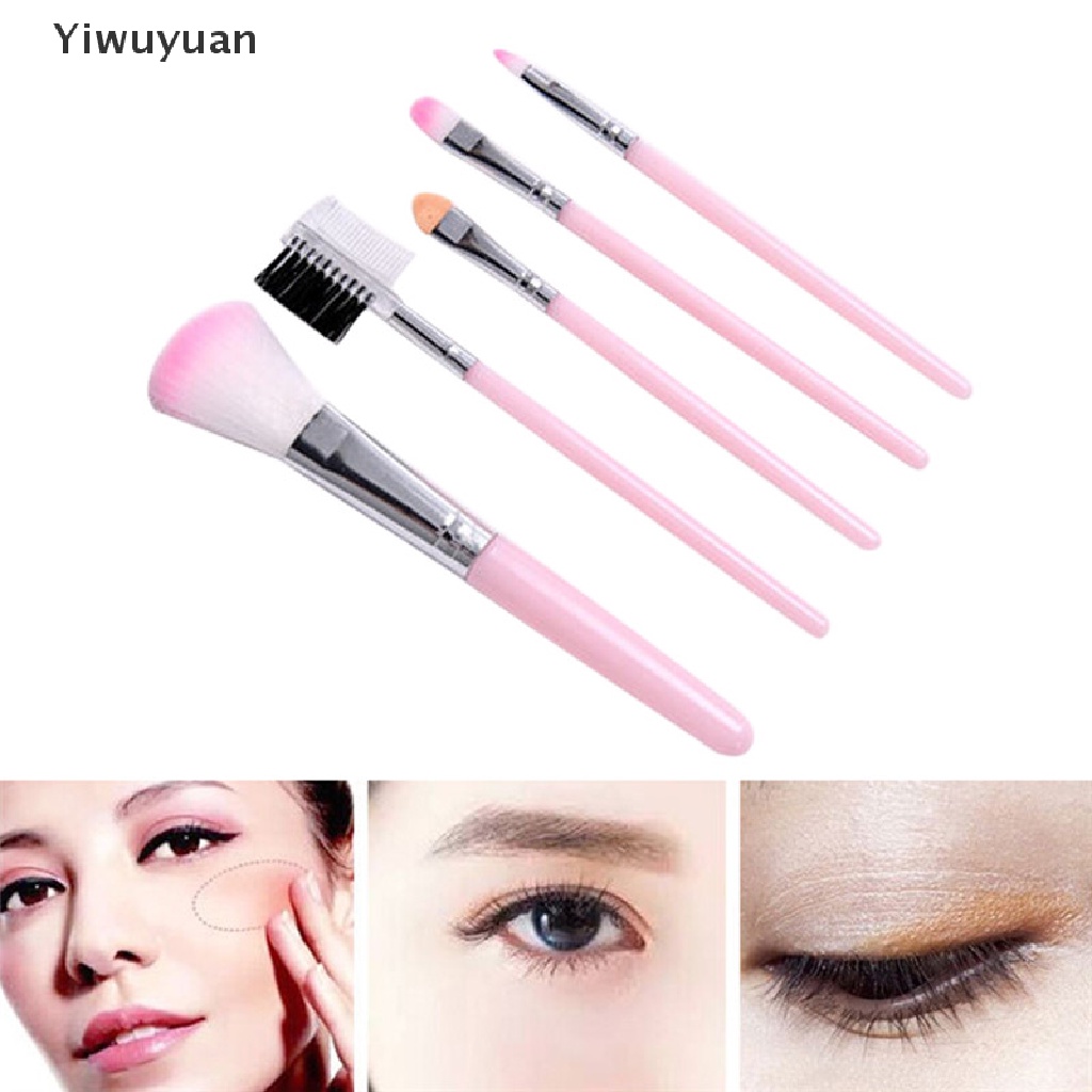 < Yiwuyuan > Bộ 5 Cọ Trang Điểm Mắt Môi Đa Năng Cho Nữ