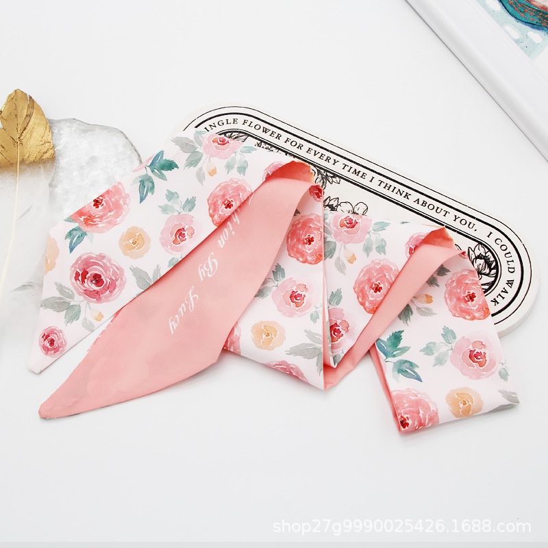 Băng Đô Cài Tóc Đính Nơ Họa Tiết Hoa Đa Năng Xinh Xắn