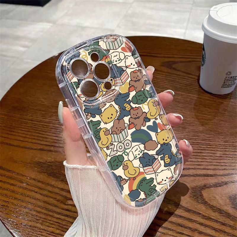 ✅Ốp Điện Thoại Mềm Trong Suốt Chống Sốc Hình Sở Thú Cho Iphone 12 / apple / xr7xs13 / 148P11 6LBX
