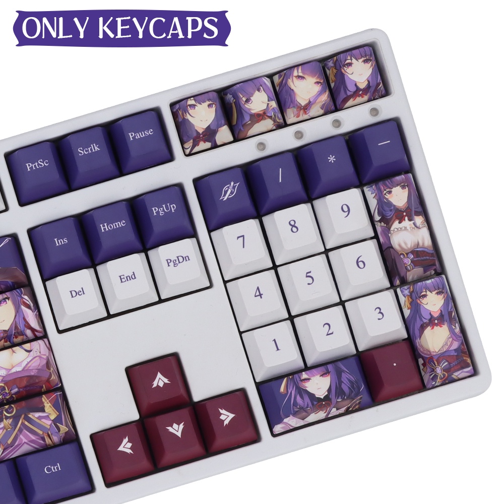 Nắp Đậy Phím Cho Bàn Phím Cơ Họa Tiết Anime Cherry Profile PBT