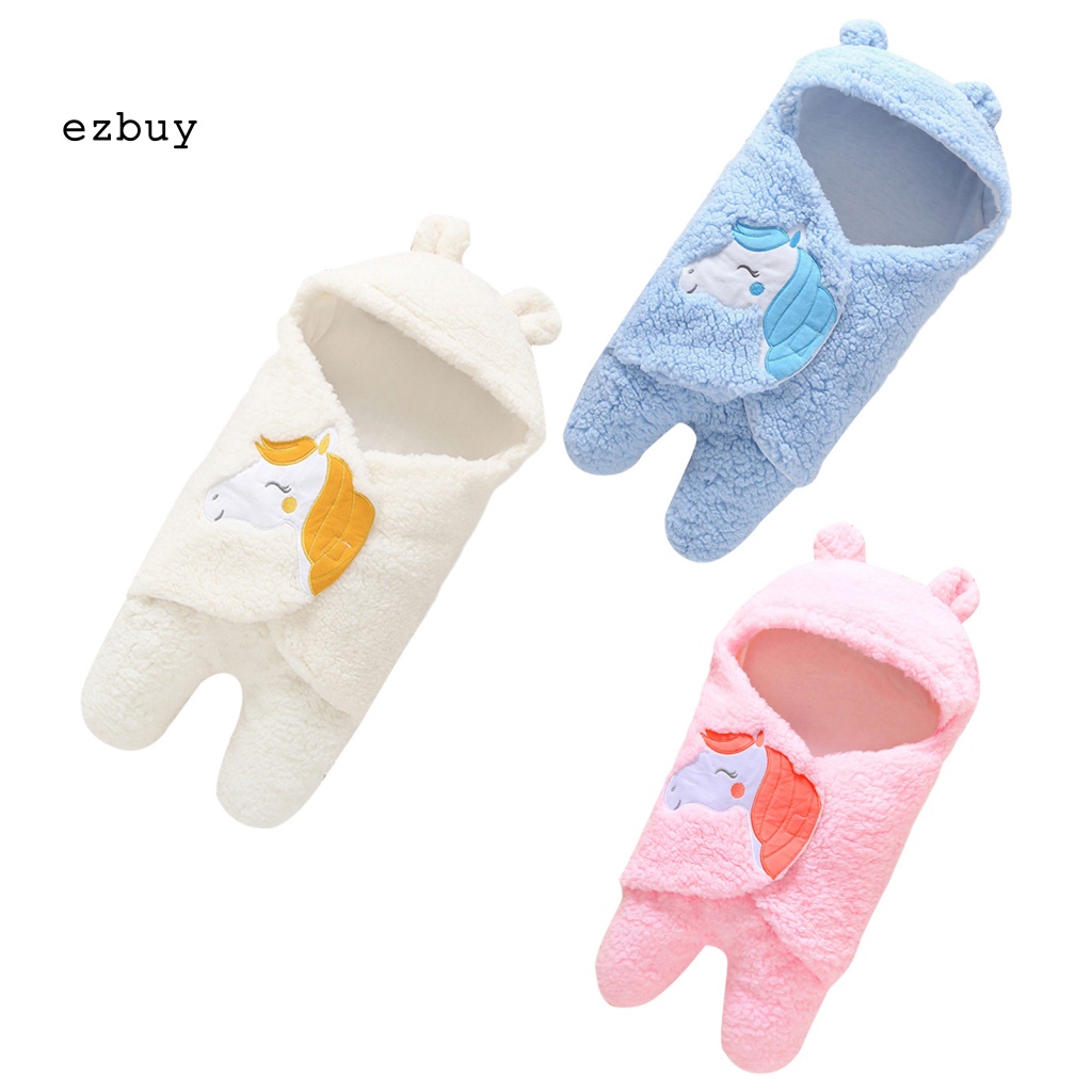 Túi Ngủ Mùa Đông Quấn Em Bé In Họa Tiết Hoạt Hình Dễ Sử Dụng