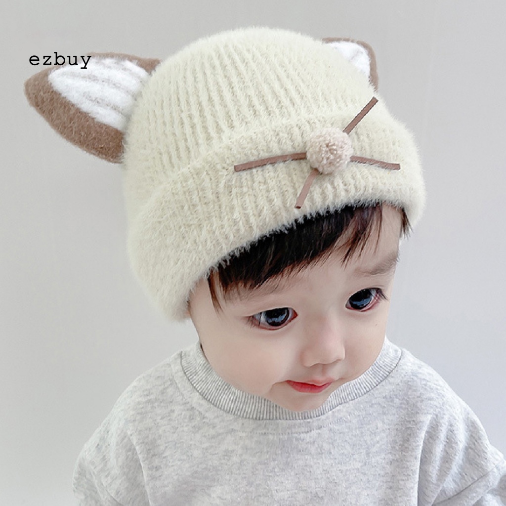 Mũ Cotton Giữ Ấm In Họa Tiết Hoạt Hình Thân Thiện Với Da Chống Mài Mòn Cho Bé Sơ Sinh