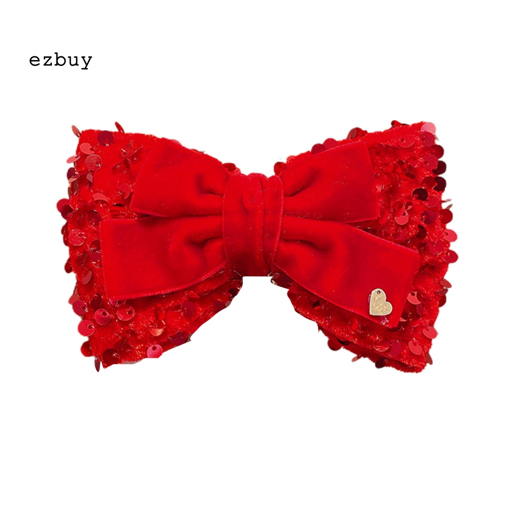 Kẹp Tóc Hình Vương Miện Trái Tim Đính Kim Sa Lấp Lánh Thời Trang Năm Mới