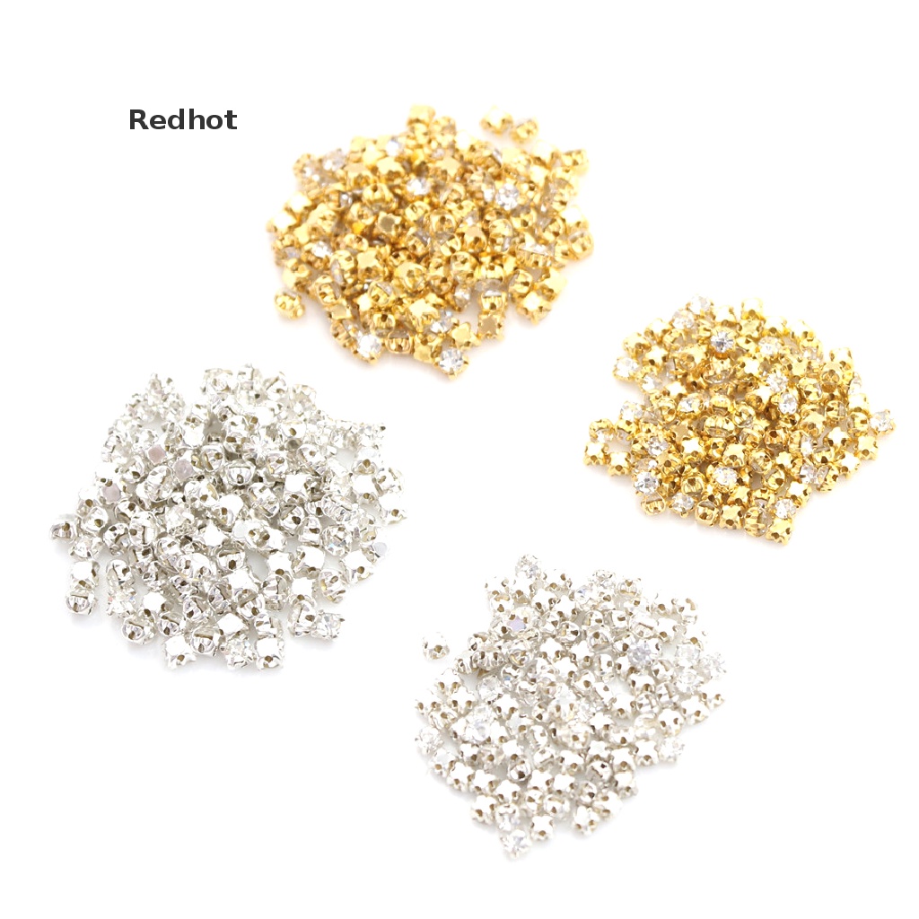 Bộ 100 Hạt Kim Cương Giả Mini Tự Trang Trí Quần Áo Búp Bê