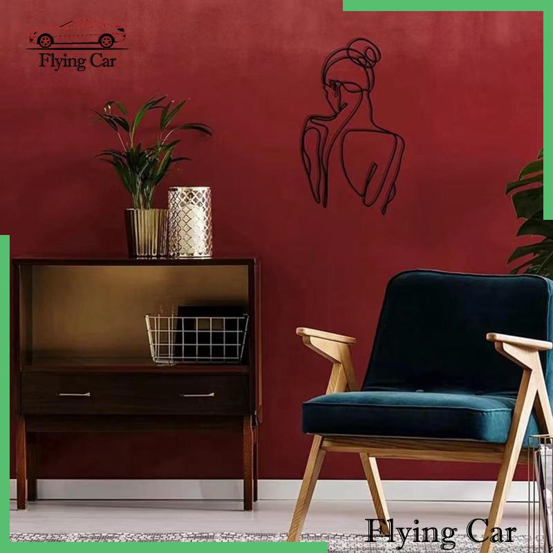 [Lzdjfmy2] Hình Dán Tường Nghệ Thuật Kim Loại Trang Trí Phòng Tắm Cho Nữ