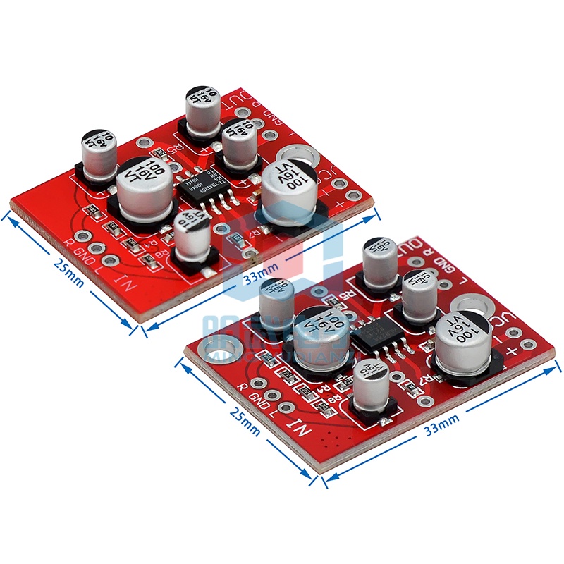 Mô Đun Khuếch Đại Âm Thanh AD828 / TDA1308 5V-15V Chuyên Dụng