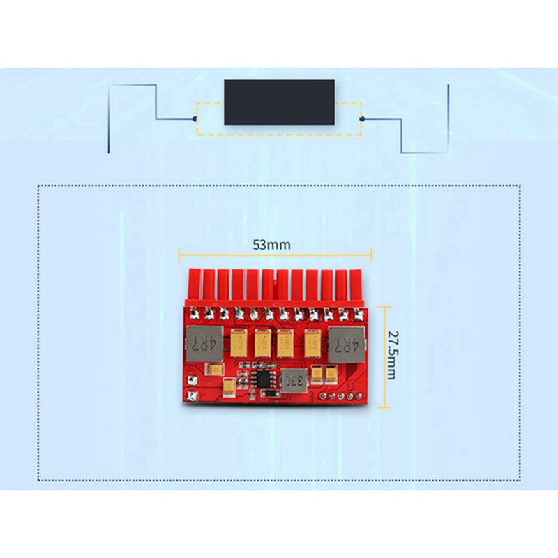 Dây Cáp Âm Thanh RCA Chuyển Đổi Cổng ITX DC Sang ATX 24Pin Cho Máy Tính / Xe Hơi