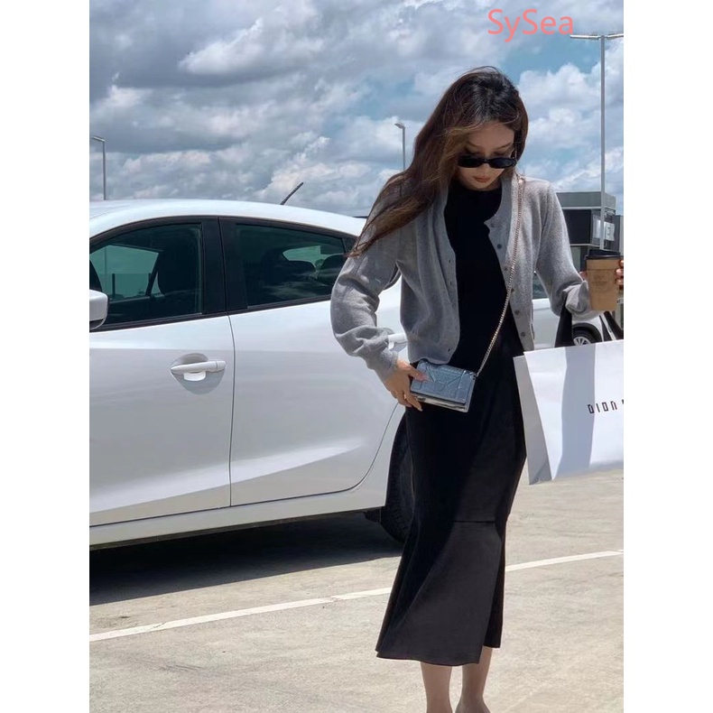 Đầm Đuôi Cá Sát Nách Màu Đen Thời Trang Cho Nữ