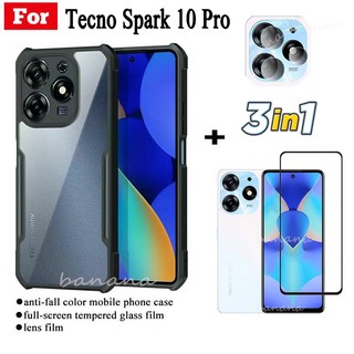 Ốp Điện Thoại 3 Trong 1 Chống Rơi + Spark 10pro spark10 Pro + Miếng Dán Ống Kính