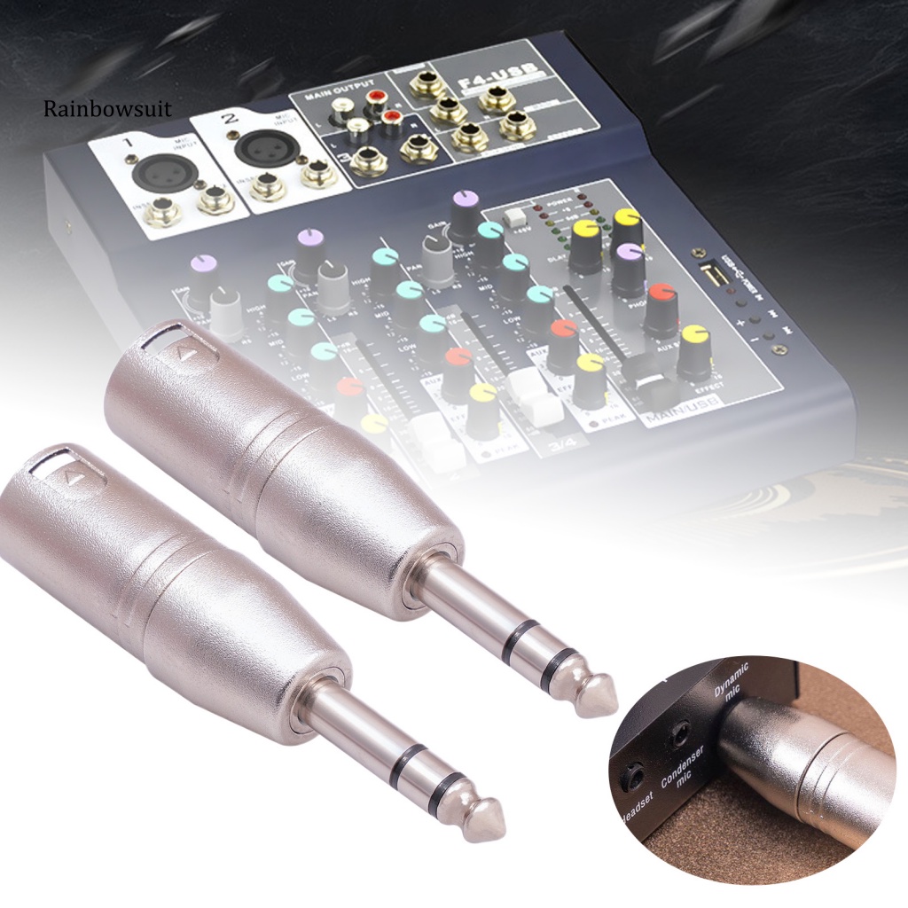 Đầu Nối Âm Thanh Chuyển Đổi Giắc Cắm 1 / 4 TRS 6.35mm XLR 3 Chấu Chuyên Dụng