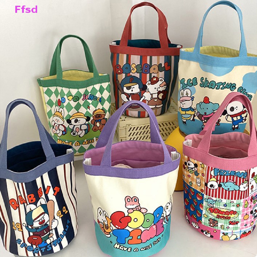 {Ffsd} Túi vải Nhẹ Hình Chú Chó Dễ Thương Có Túi Bên Trong * Bán Chạy Cho Nữ