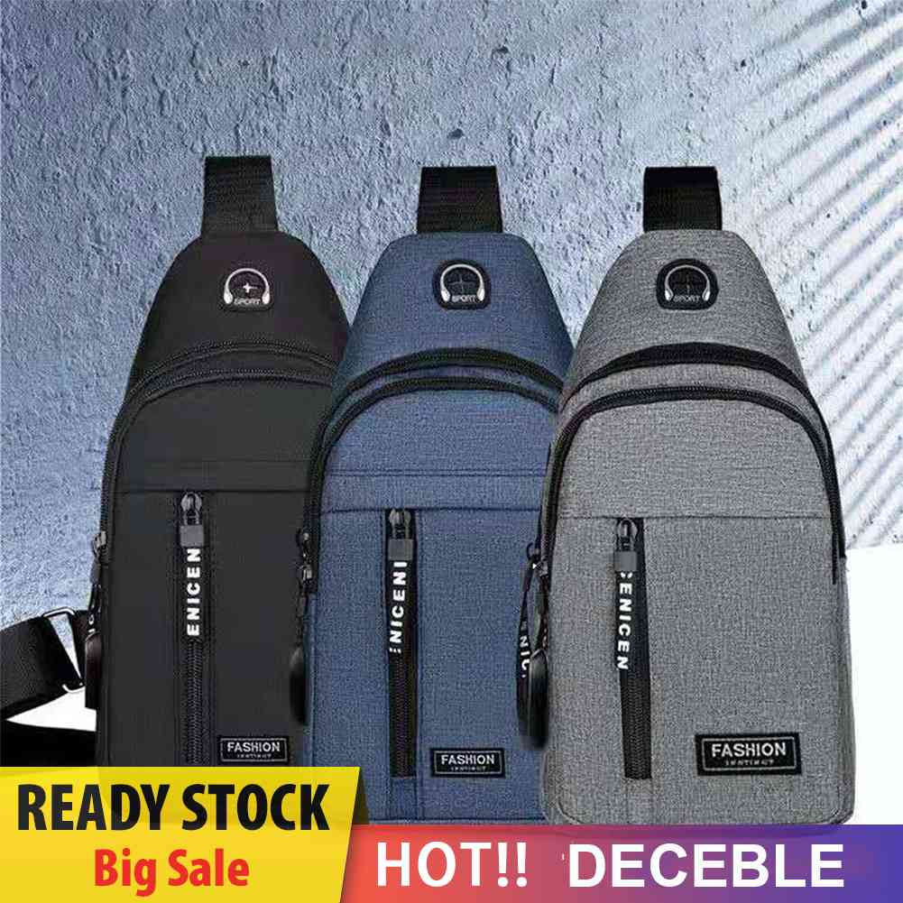 Men Casual Waist Bags Adjustable Crossbody Chest Bags Outdoor Sports Accessories