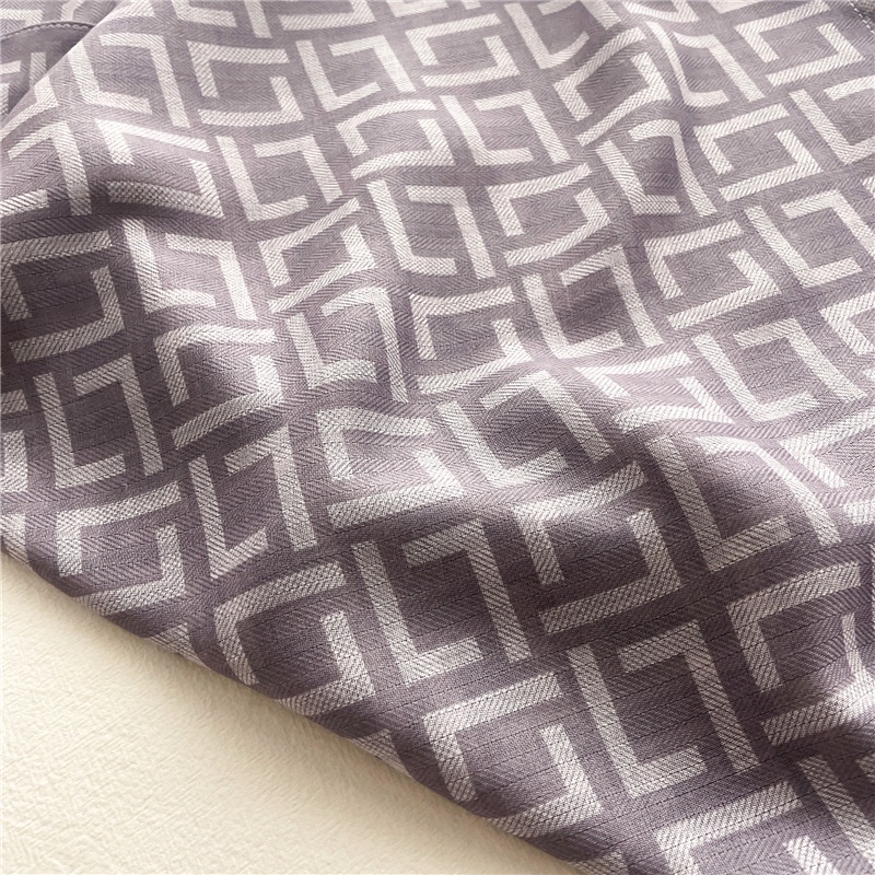 Khăn Choàng Cổ Hình Vuông 65cm Bằng Cotton Lanh Mỏng In Họa Tiết Xương Cá Thời Trang Xuân Hè