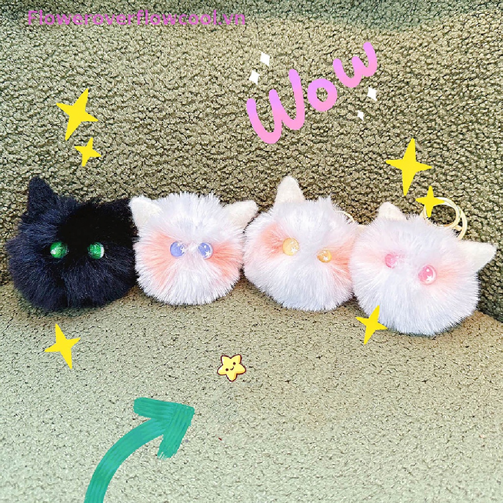 Móc Khóa Hình Chú Mèo Nhồi Bông Dễ Thương