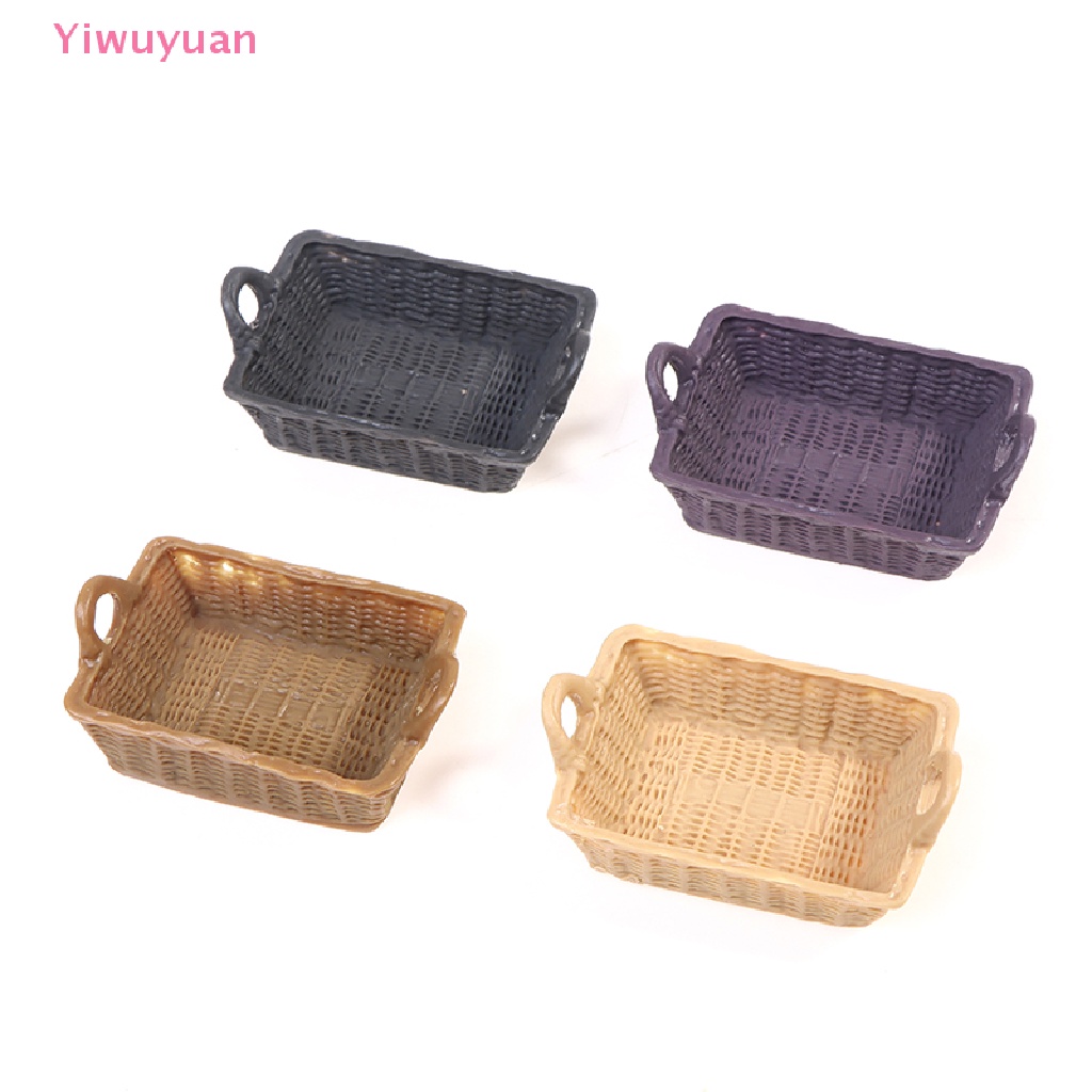 Giỏ Đựng Thức Ăn Mini Dễ Thương Cho Nhà Búp Bê Tỷ Lệ 1 / 12 Mới