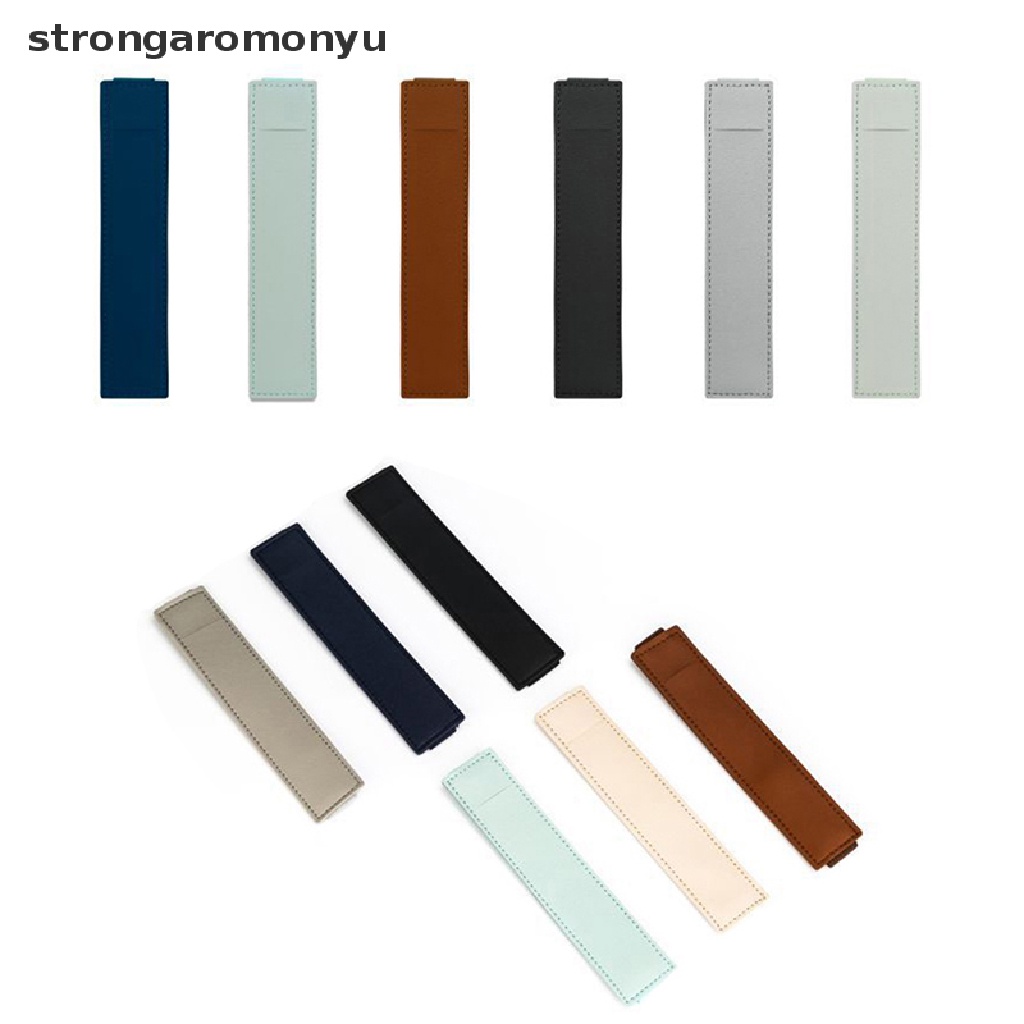 Túi Đựng Bút Bằng Da PU Co Giãn Nhiều Màu 8-1.5 Inch Có Thể Điều Chỉnh