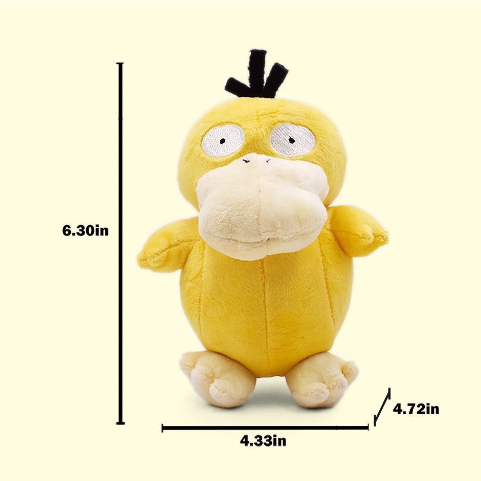 Thú Nhồi Bông Hình Vịt Vàng Pokemon 15cm Nhiều Màu Sắc Dễ Thương