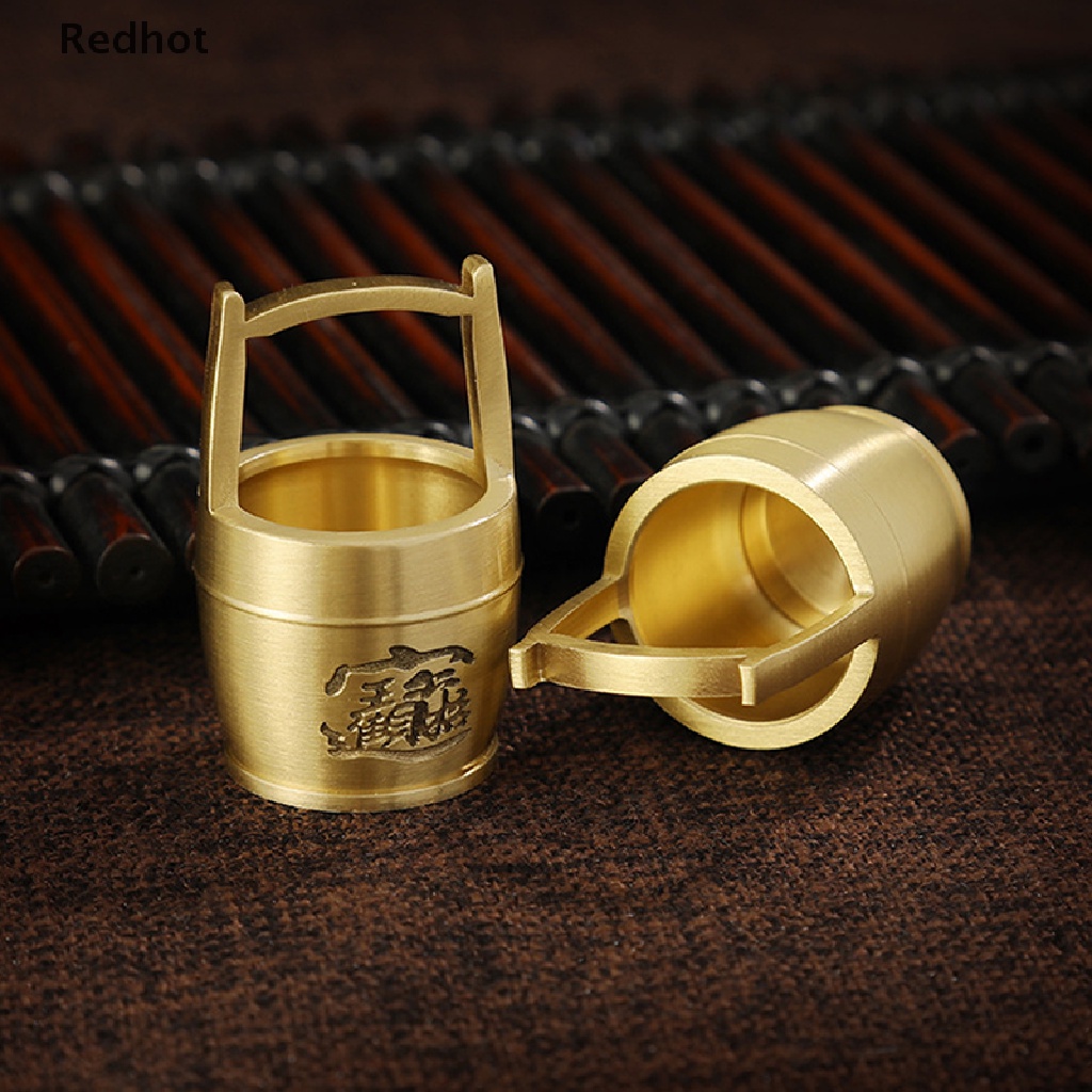 &lt; Redhot &gt; Đồ Trang Trí Thủ Công Bằng Đồng Thau Nguyên Chất Hình Xô May Mắn